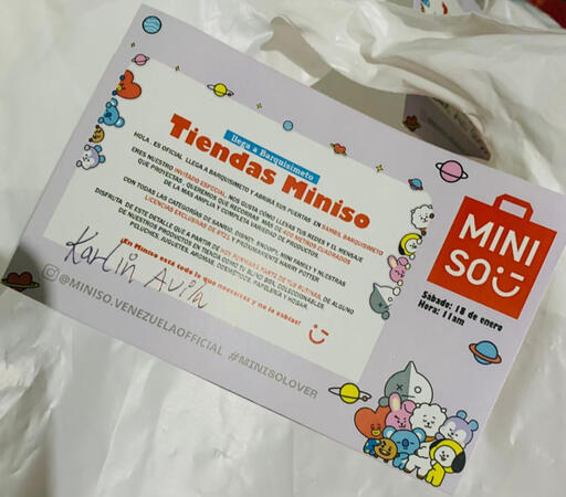Invitación Miniso