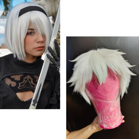2B, Satoru Gojo (Estilizacion, Peinado. Antes y Después)